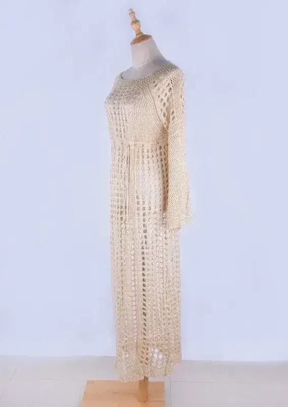 Crochet maxi cover up
